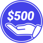 Raised $500