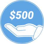 Raised $500